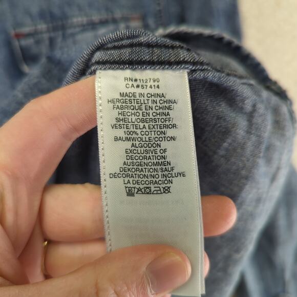 True Religion Blue Denim Casual Button Down Shirt - Picture 8 of 9